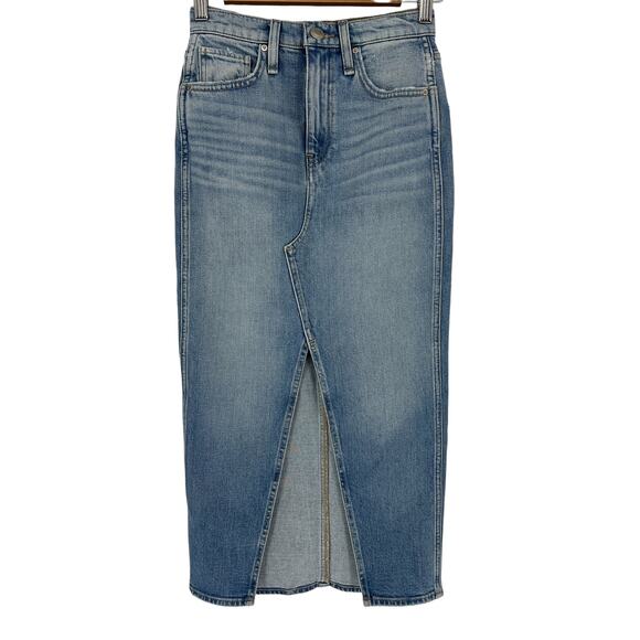 Hudson Reconstructed Denim Midi Skirt in Offshore - Picture 9 of 15